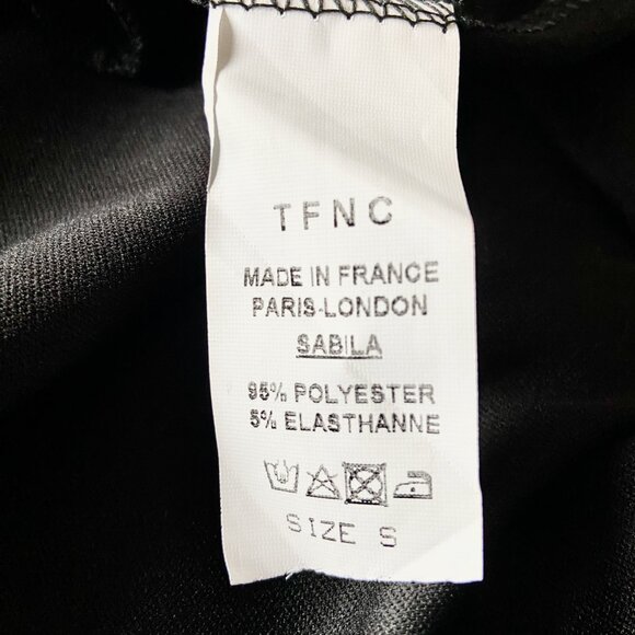 TFNC Black Halter Dress with Mesh Cutout - Size S - Picture 8 of 8